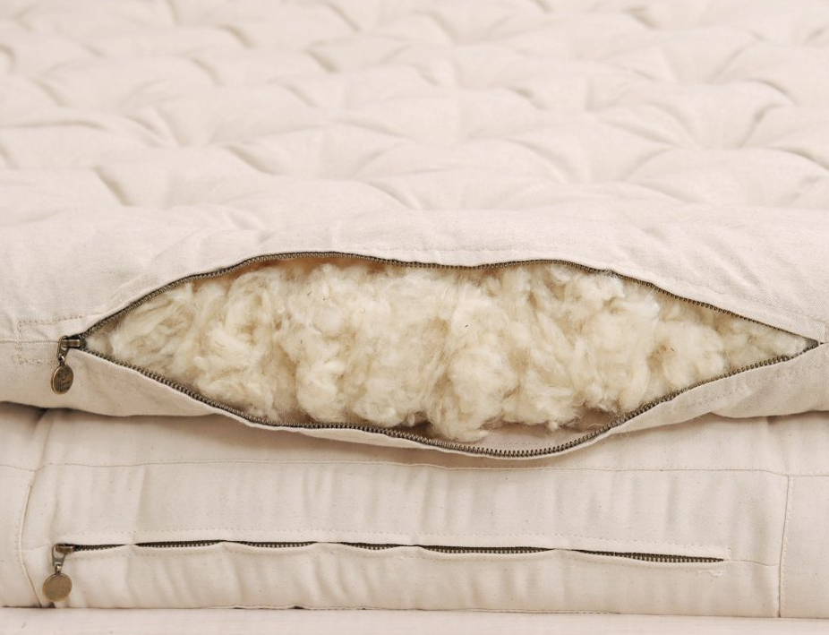 wool topper inside